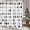 Black and White, variant on Shower Curtain Abstract Pine Tree Doodle Washable Waterproof Fabric Bathtub Curtains Black and White Forest Bathroom Decor, 60"x72"