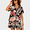 Black Banana Leaf, variant on PINKSIR 2 Piece Outfits for Women Hawaiian Tropical Print Button Down Shirt and Shorts Summer Beach Vacation Sets Resort Wear