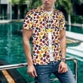 thumbnail image 6 of Lsque Halloween Pumpkin Pattern Mens Polo Golf Shirts Funny Graphics Shorts Sleeve Button Shirts Baseball T-shirt-X-Large, 6 of 7