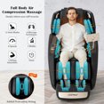 thumbnail image 3 of Resenkos Leisure Massage Chair Massage Chair, Relaxation Chair,Enjoyment 13 - 3D SL-Track Full Body Zero Gravity Massage Chair with Thai Stretch-Black, 3 of 10