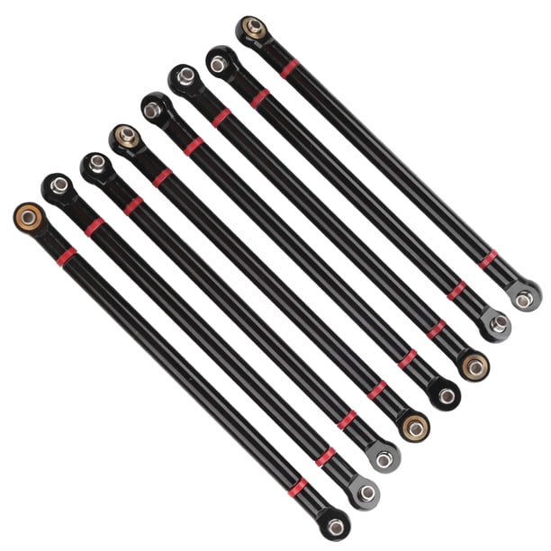 Aleación de aluminio 313 mm 8pcs, 1/10 Enlace del Chasis de la Barra de Enlace Compatible Con la Distancia Entre Ejes de 313 mm axial scx10, para tamaña pequeño y livianas y livianas