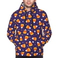 thumbnail image 2 of Bingfone Candy Corn (2) Men's Drawstring Hoodie Long Sleeve Pocket Sweatshirts-4X-Large, 2 of 6
