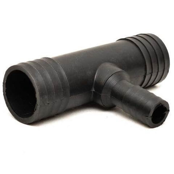 Tracker Marine Boat Tee Fitting 68443 | 1 1/2 Inch Barbed Black