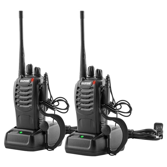 Walkie Talkies BAOFENG 888S recargables de largo alcance, paquete de 2