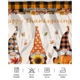 thumbnail image 5 of Fall Gnome Pumpkin Bed Skirt King Size 16 Inch Drop, Thanksgiving Sunflower Orange Plaid Wrap Around Dust Ruffle Bedskirts, Wrinkle & Fade Resistant Easy Fit Bedskirt with Adjustable Elastic, 5 of 8