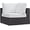 White, variant on Modway Convene Outdoor Patio Corner in Espresso Red
