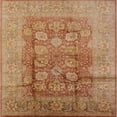 thumbnail image 1 of Ahgly Company Indoor Square Mid-Century Modern Mahogany Brown Oriental Area Rugs, 7' Square, 1 of 6