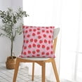 thumbnail image 7 of Wukai Hand Drawn Strawberry Premium Polyester Fleece Pillow Covers with Hidden Zipper Closure,Luxuriously Soft and Durable-18"x18", 7 of 7