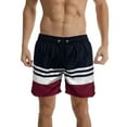 thumbnail image 2 of Men's Swim Trunks Quick Dry Beach Shorts with Pockets Printed Summer Beach Shorts Drawstring Mens Bañador, 2 of 5