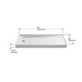thumbnail image 4 of Kohler K-9053 Salient 60" X 30" Single Threshold Enameled Cast Iron Shower Base - Dune, 4 of 6