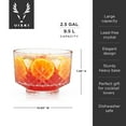 thumbnail image 5 of Viski Admiral Crystal Punch Bowl for Cocktail Party 2.5 Gal (9.5L) Set of 1, 5 of 8
