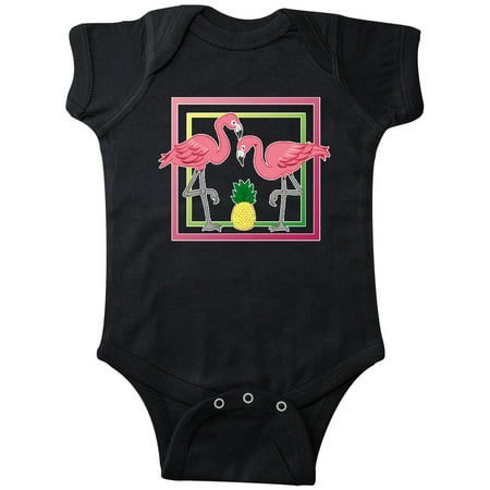 

Inktastic Pineapple And Flamingos Gift Baby Boy or Baby Girl Bodysuit