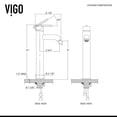 thumbnail image 2 of vigo golden greek glass vessel sink and faucet set, oil rubbed bronze, 2 of 7