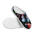 thumbnail image 3 of Yiaed Disco Mirror Ball Snowman Print Slippers Fuzzy Warm Cozy Slippers Non Slip House Slippers For Indoor Outdoor Slippers House Slippers-46/47, 3 of 7
