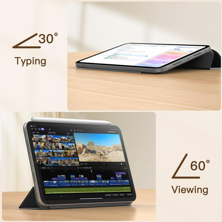 Custodia JETech Per IPad Mini 7/6 (2024/2021) - Cover Sottile Con Retro Rigido E Funzione Svegliati/Sonno - Nero - Foto 6