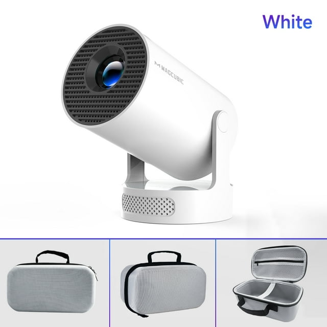Proyector Magcubic Android 11 4K 1280*720P HY300 Pro + Wifi Dual 260ANSI 180 ° Proyector portátil flexible para exteriores de cine BT5.0