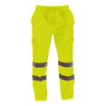 thumbnail image 5 of Men's Reflective Strip Sanitation Work Uniform Fleece Pants, Casual Sports Trousers for Safety and Visibility During Night Work or Outdoor Activities,Green,2XL, 5 of 5