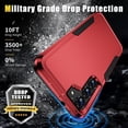 thumbnail image 3 of for Samsung Galaxy S23 Plus Case, Galaxy s23 Plus Case with Screen Protector Heavy Duty Durable Shockproof Protective Phone Case for Galaxy S23 Plus, Red, 3 of 13