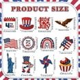 thumbnail image 3 of DefiDgd 12pcs 4th of July Wooden Hanging Ornaments,Patriotic USA Flag Style Hanging Decor for Memorial Day Anniversary Party Home Tree Window Wall Decoration(G), 3 of 6