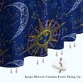 thumbnail image 6 of Blue Sun Moon Constellation Pattern Shower Curtain 84"x72" ,Bathroom Decorative Shower Curtains Set with 12 Hooks,Modern Waterproof Washable Shower Curtain, 6 of 6