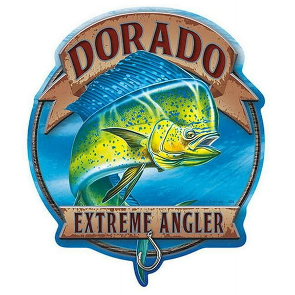 SignMission P-1414 Dorado Angler Dorado Extreme Angler Mahi Mahi Novelty Sign