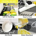 thumbnail image 6 of Lemon Kitchen Rugs and Mats Set of Set of 2 Kitchen Decor Decoration Farmhouse Style Non Skid Slip and Washable Anti Fatigue Runner Rugs for Floor Cushioned Rugs for Standing 17x47 17x30, 6 of 7