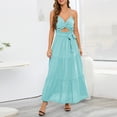 thumbnail image 1 of Puntoco Vestidos Mujer Verano Mujer Verano Sexy Sujetador Correa Grande Cómodo Casual Sol Falda De Color Sólido, 1 of 8