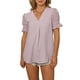 thumbnail image 3 of Sunloudy, camisas de gasa salvaje a la moda para mujer, blusas sueltas informales de verano de manga corta con lunares suizos de Color sólido Sunloudy  S M L XL XXL, 3 of 5