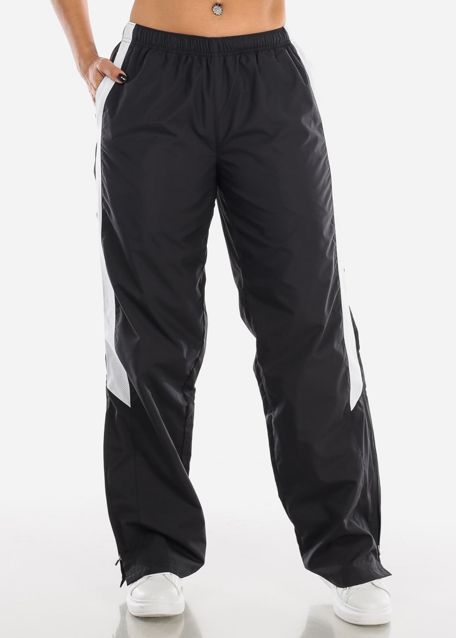 womens track pants with zipper legs