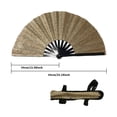 thumbnail image 3 of Paper Fans set 2 Portable Foldable Hand Fans for Outdoor Events and Dance Enthusiasts Stylish Party Decoration and Performance Accessory, 3 of 6