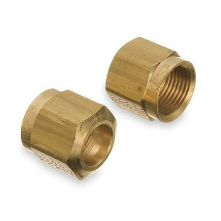 Weatherhead Nut, Brass, Compression, 3/8 in,PK10 1461X6