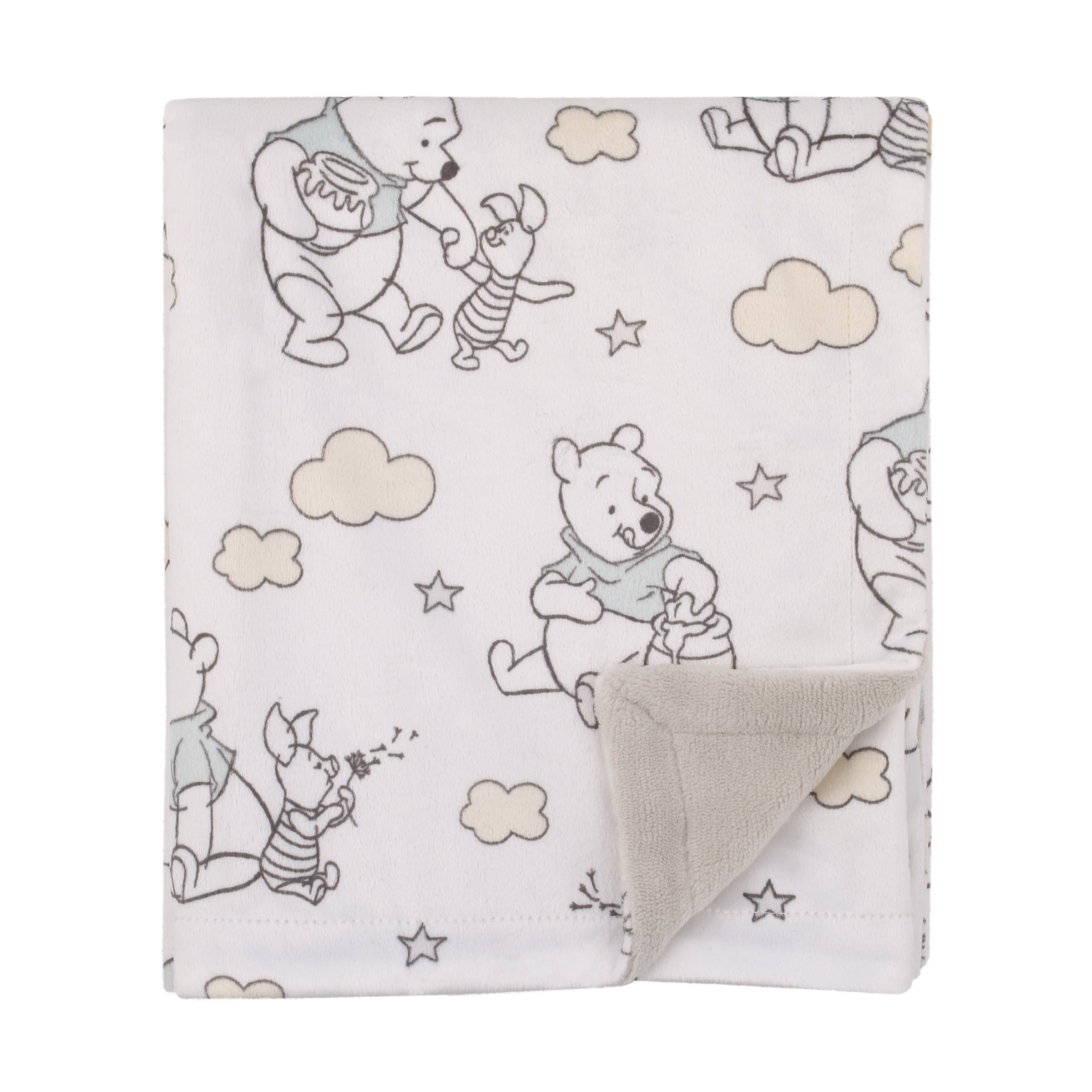 Disney Winnie the Pooh Reversible Baby Blanket - Walmart.com
