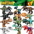 thumbnail image 1 of Modelo de juguete de dinosaurio de gran voz, rompecabezas para niños, bloques de construcción ensamblados jurásicos, paquete OPP, 1 of 1