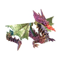 Steadline 3D Printed Mecha Wing Dragon Assembly Model Kit Creative Decoration Handcrafted Collectible Toy Fashionable Craft Ornament for Car Desk Office Display Stress Relief Fun
