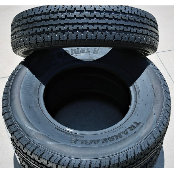 Pair of 2 (TWO) Transeagle ST Radial II Steel Belted ST 225/75R15 Load