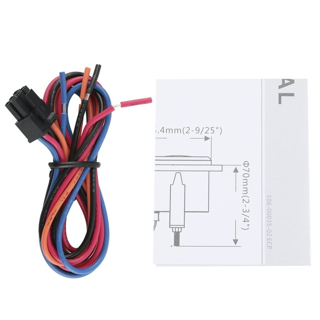 Car 0-9990RPM Tachometer Gauge IP67 Waterproof Red Backlight 52mm/2in LCD Display 9-32V