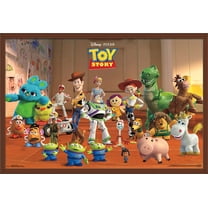 Disney Pixar Toy Story 4 - Collage Wall Poster, 22.375" x 34", Framed
