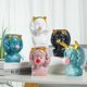 thumbnail image 1 of Cute Girl Blowing Bubbles Succulent Planters Vinyl Flower Pot for Home Tabletop Decor Pen Holder Home Resin Vase DecorationWhite AGERMANY He Qiyong unisex, 1 of 1