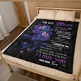 thumbnail image 6 of AMZLAL To My Mom Sentimental Blanket (50x60in) - Heartfelt Gift from Son with Appreciation Message, Warm & Soft Throw Blanket, 6 of 7