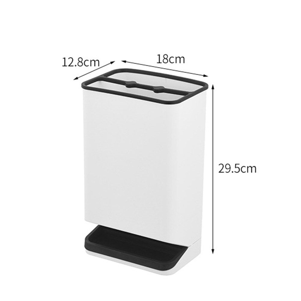 OUNONA Umbrella Rack Storage Stand with Detachable Drain Tray Iron Base for Neat Compact Black Umbrella Holder