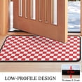 thumbnail image 3 of Red and White Checkered Pattern Door Rugs,Washable Non Slip Door Mats Indoor,Decorative Door Mats,Entry Mat Indoor for Entrance,Bedroom,Kitchen,Bathroom,30"x17", 3 of 6