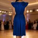thumbnail image 5 of TaTaai Women's Party Midi Dress V-Neck Puff Sleeve Sparkling Solid Color Loose Fit A-Line Casual Prom Night Out Dress Gift, 5 of 8
