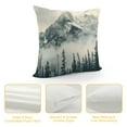 thumbnail image 4 of Autua Mountain Fog Trees Graphic Decorative Pillow Cover Home Couch Living Room Sofa Decor Seasonal Cushion Case 1PC 18x18in, 4 of 5