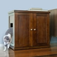 thumbnail image 2 of The Refined Feline Refined Litter Box Deluxe, Large, Mahogany, Modern Style, 2 of 6