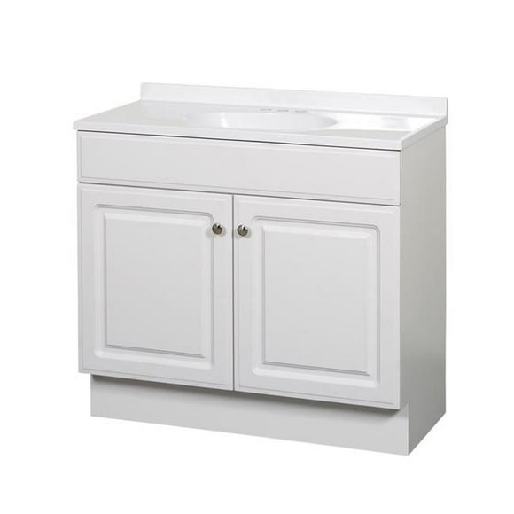 Zenna Home 4008542 Coiffeuse de Salle de Bain, Blanche