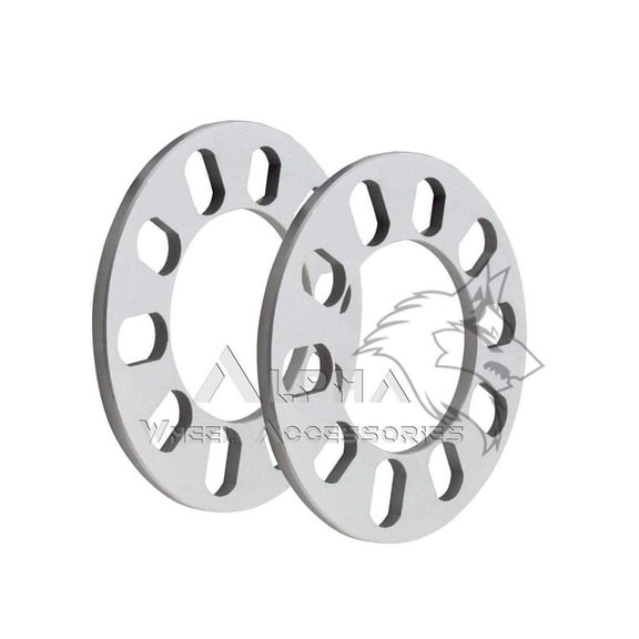 2 Wheel Spacers 8mm (5/16") Universal Fits 5x108 5x100 5x112 5x114.3 5x115 5x120