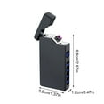 thumbnail image 3 of Electronic Lighter, ZzCityTK Windproof Arc Plasma Lighter, USB Rechargeable Double Arc Ignition Lighter for Camping Candle, Black, 3 of 6