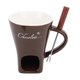 thumbnail image 5 of Juego De Olla De Fondue, Taza De Fondue De Chocolate De Cerámica Con Horquilla, Taza De Fusión De Chocolate, Taza De Fondue Para Queso De Chocolate Derretido, Para Cita Nocturna, 5 of 7