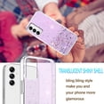 thumbnail image 3 of Compatible with Samsung Galaxy A14 5G Case Glitter Clear Sparkly Cases Shockproof Samsung A14 5G Phone Case for Women Silicone Cute Slim Bling Protective Case (Purple), 3 of 14
