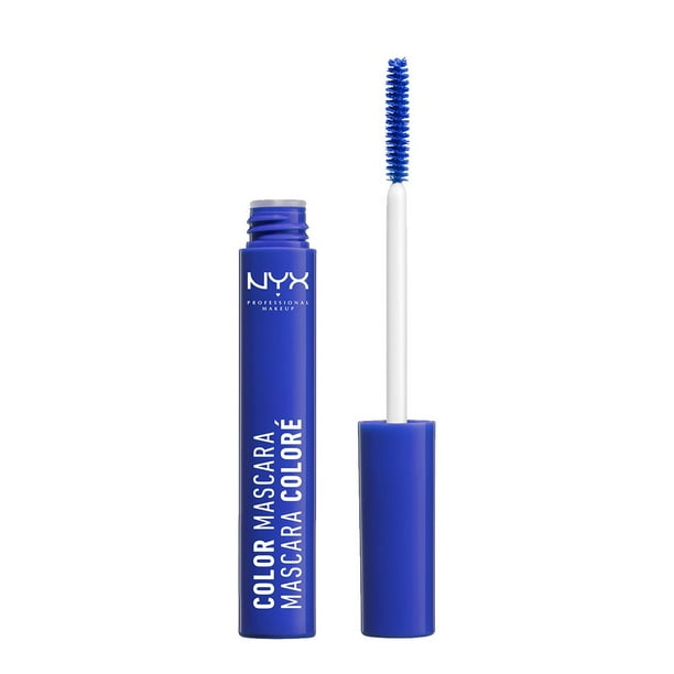 Máscara de maquillaje profesional NYX, color azul, 9 ml